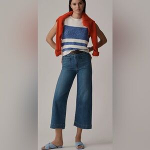 The Colette Crop Wide-Leg Jeans by Maeve
Standard length